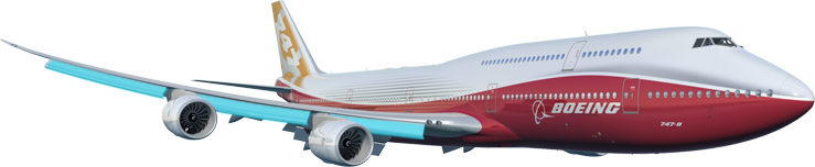 View of 747 wings