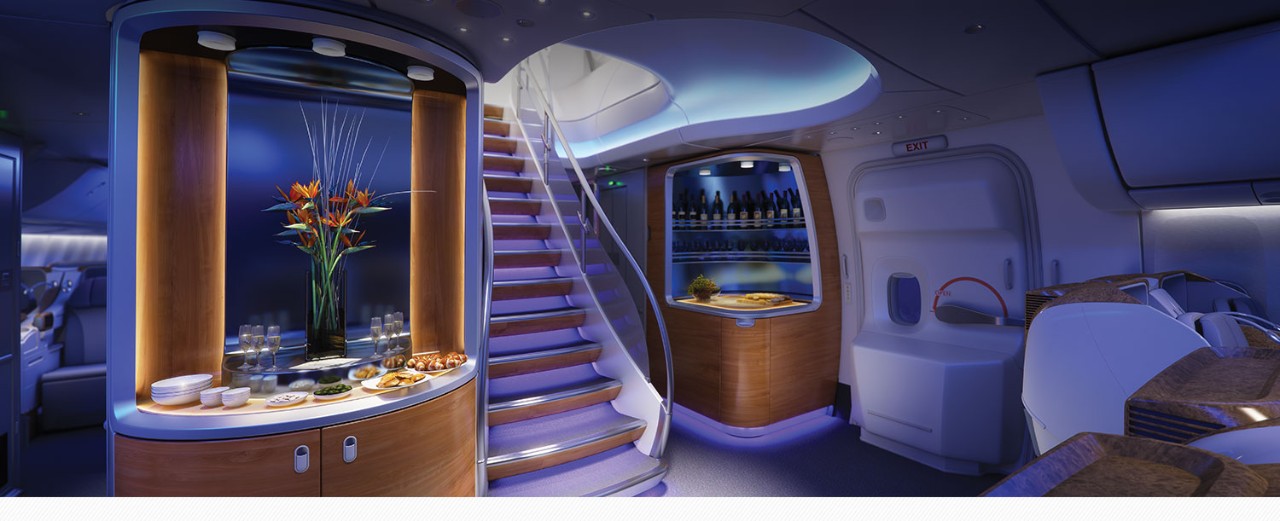 Interior of Boeing 747