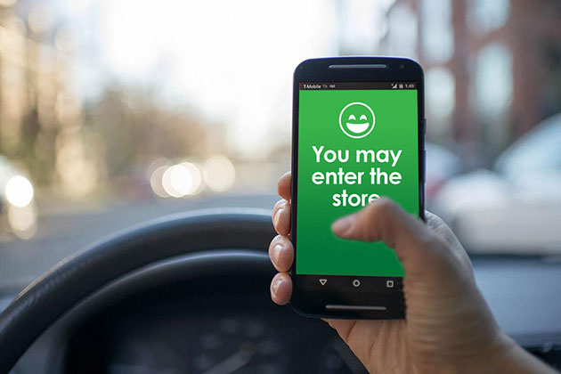 Screen shot of app.