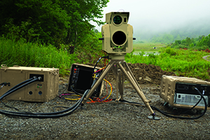 Compact Laser Weapon System in a field setting