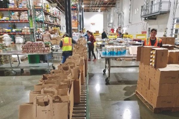 Employees provide 3.2 million pounds of food to families in need