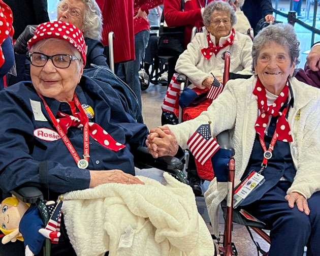Rosie the Riveters' take part in Honor Flight