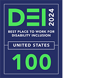 DEI 2024 Best place to work for disability inclusion logo