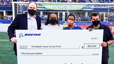 Boeing supports the work of the Black Future Co-op Fund with a $50,000 donation