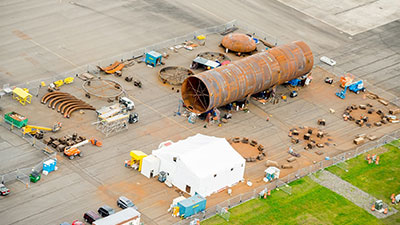 'Grand-scale' autoclave for Boeing's biggest wings nears completion