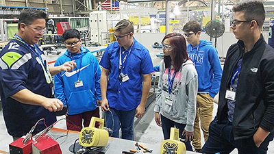 Forging futures: Students learn what airplane manufacturing is all about