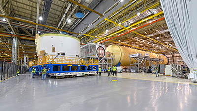 SLS Engine Section Complete; Prepares for Join 