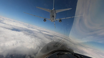 KC-46 refueling F-16